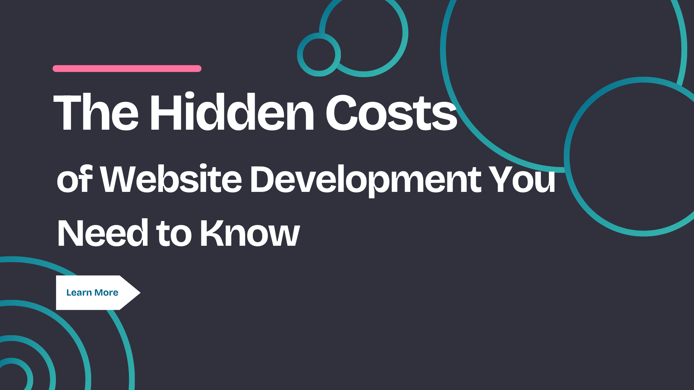 The hidden costs of website development you need to know. Blog featured image.